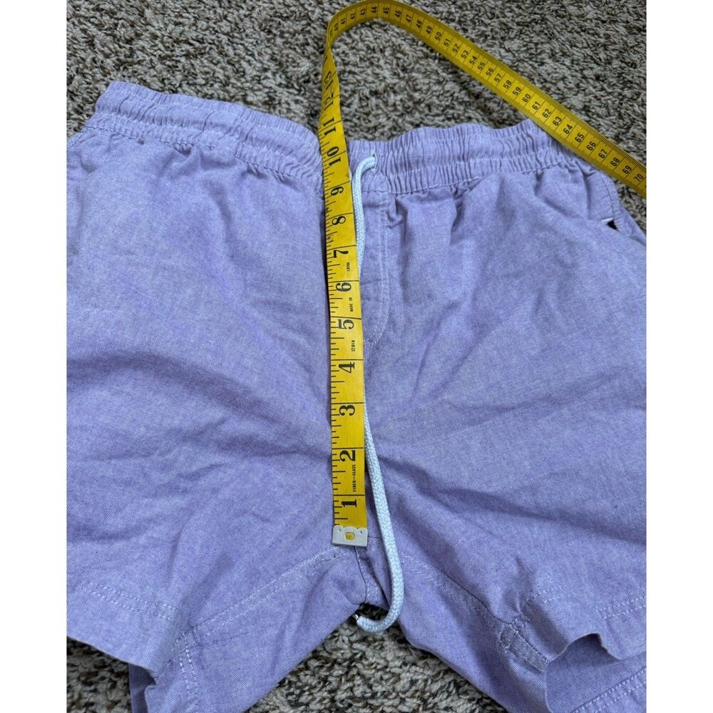 WOWIE Mens Casual Purple Shorts Sz M Drawstring Pull On Aztec Trim Breathable - Picture 10 of 11